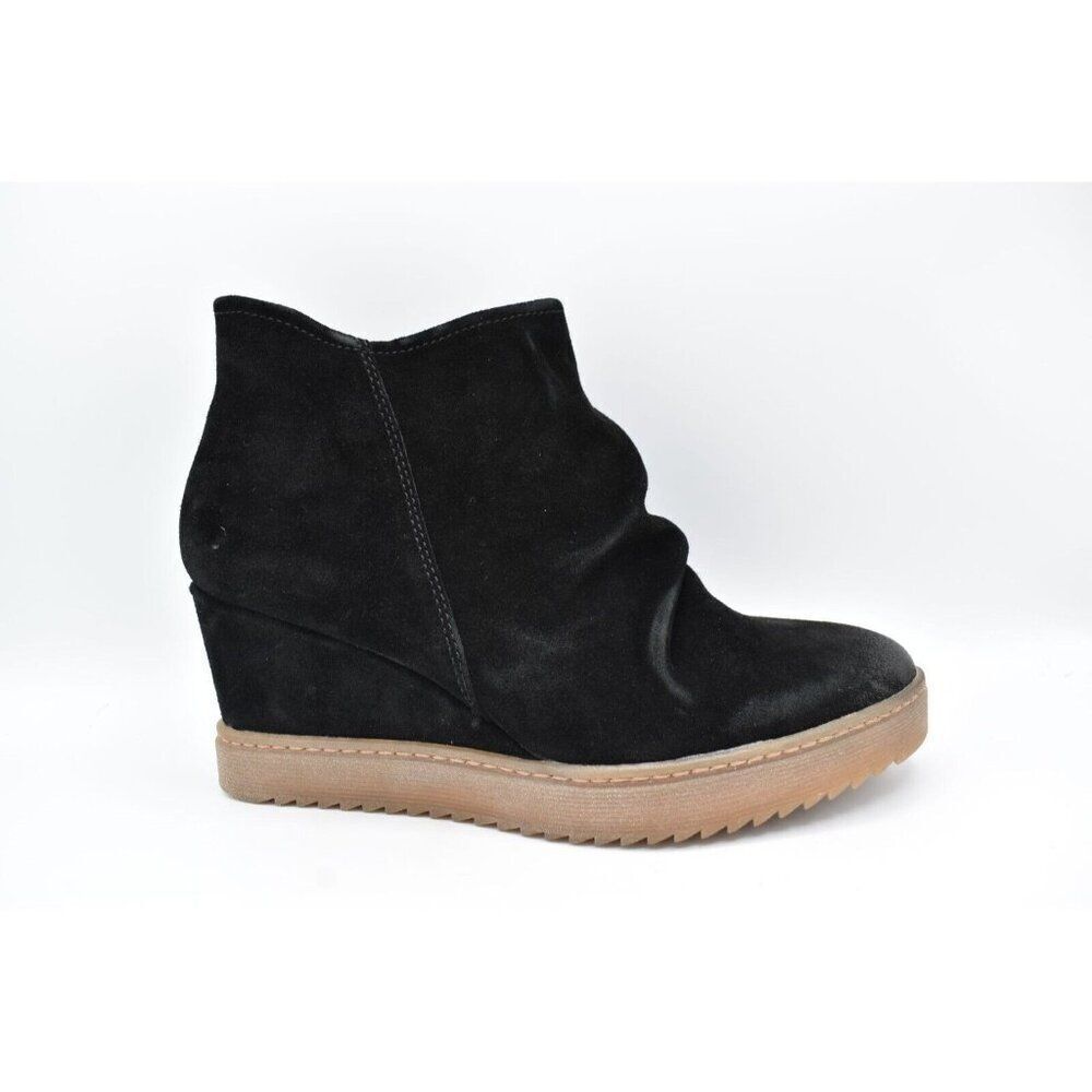 Sofft Womens Size 8.5 Siri Black Suede Wedge Booties Boots Shoes - Picture 6 of 14